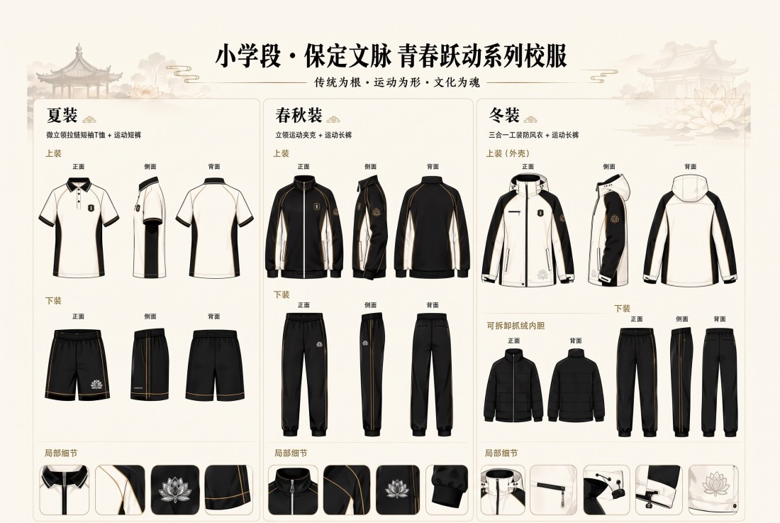 保定市 小学段・保定文脉 青春跃动系列校服